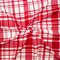 Red-White Poly Plaid Printed Stretch Spandex Liverpool Double Knit Fabric By the Yard